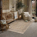 HUGEAR Brown 4x6 Neutral Area Rugs by HUGEAR