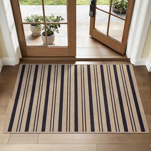 Tangsoo Stripe Easy Jute 2x3 Outdoor Rug by Tangsoo