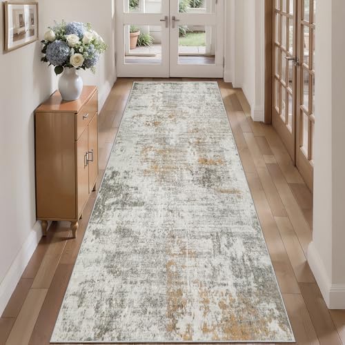 Tangsoo Abstract 2.6x10 Washable Runner Rug - Image 6