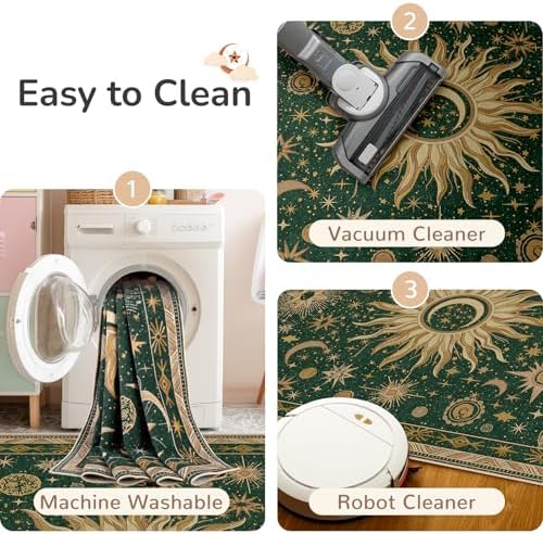 Vacuum-Friendly, 4x6 Washable Area Rug - Image 5