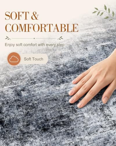 OLANLY 2x5 Washable Runner Rug, Soft Non Slip Carpet - Image 4