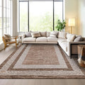GarveeHome 10x13 Large Washable Geometric Area Rug Non Slip Non Shedding Floor by GarveeHome