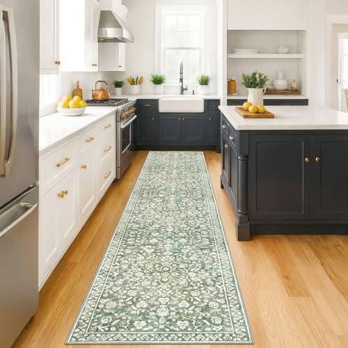 Vintage Washable Runners for Hallway 3x14 Runner Rug Non Slip - Image 2