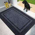 PURRUGS Dirt Trapping Indoor Door Mat, Bluish Grey & Charcoal by PURRUGS
