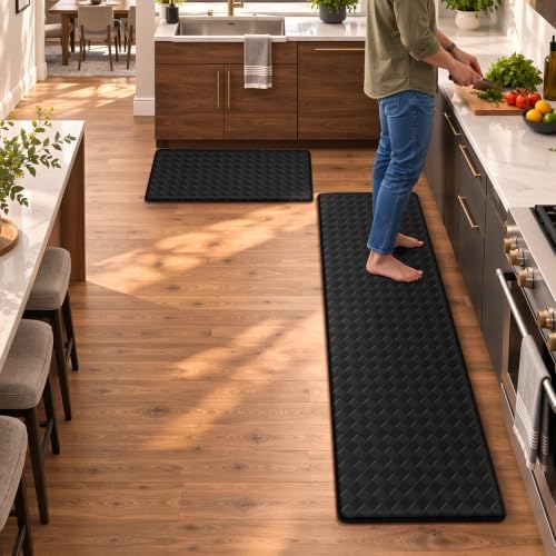 TranquilRelax 2-Piece Kitchen Mats, Cushioned Non-Slip Floor Mats by Unknown