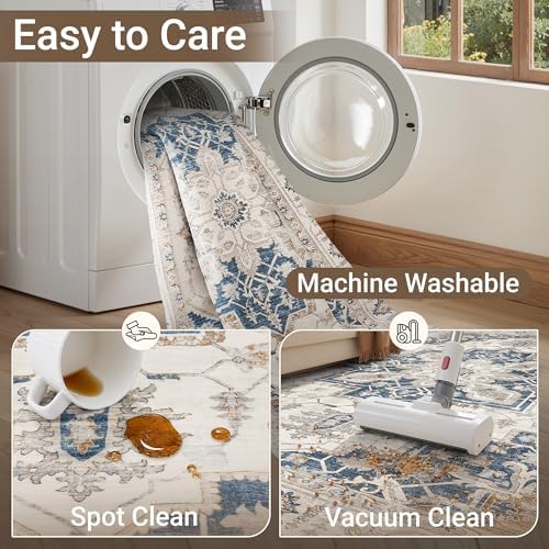 befbee 6x9 Washable Area Rug, Non Slip Rug - Image 5