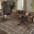 HUGEAR Brown Washable 5x7 Area Rugs by HUGEAR