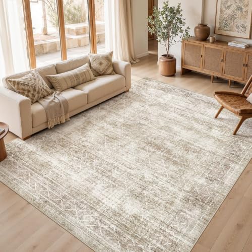 cotiled Boho 10x14 Area Rug for Living Room: Large Moroccan Washable Rug by COTILED