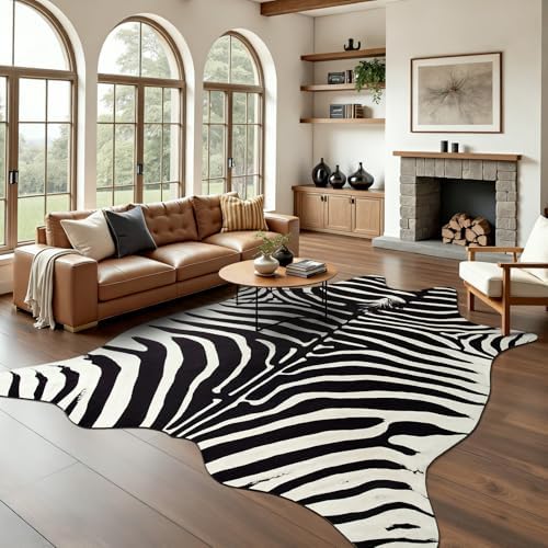 BENRON Zebra Rug, Animal Print Rug by BENRON