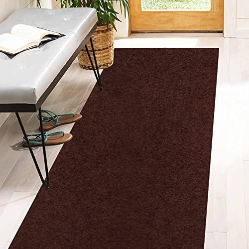 3' x 57' Runner Rugs with Rubber Backing, Indoor Outdoor Utility Carpet Runner by Heyroll