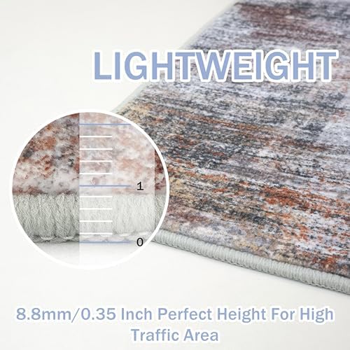 IOHOUZE Abstract Runner Rug 2x5 Ft Washable Runners - Image 6