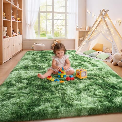 8x10ft Shaggy Area Rug Non-Slip Indoor Carpet Fuzzy Rugs - Image 6