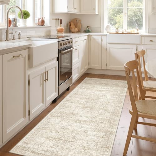 3x8 Runner Rug Non Slip, Washable Hallway Runner Rug by Restydon