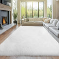 Topmaxcs White 10x14 Area Rugs for Living Room by TOPMAXCS