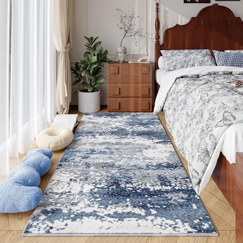Blue Rug Runners for Hallways Kitchen Non Slip Washable 2x6 Entryway Runner Rugs - Image 3