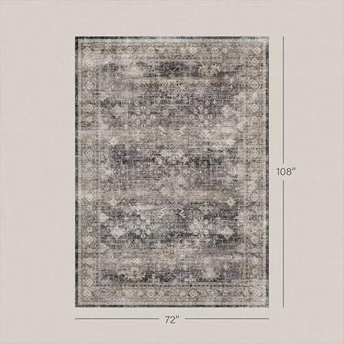 Farmhouse Charcoal Stone 6x9 Rug - Image 2