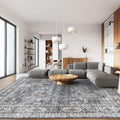 Rugcomf Large Living Room Rug 8x10 Washable Non Slip Vintage by Rugcomf