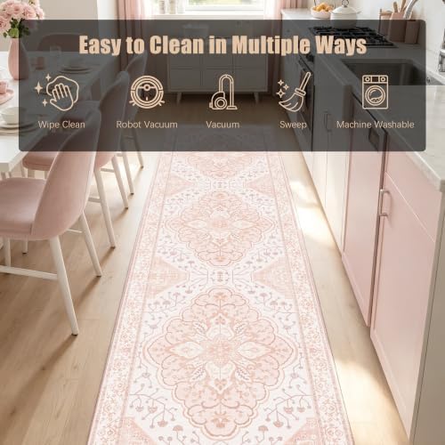 YARNSCAPE 2'6" x 8' Machine Washable Runner Rug, Non-Slip Low-Pile Carpet - Image 7