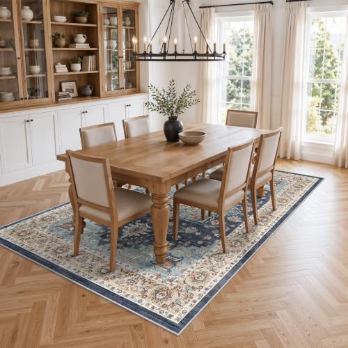 Vintage Area Rug 5x8: Machine Washable Area Rug - Image 2