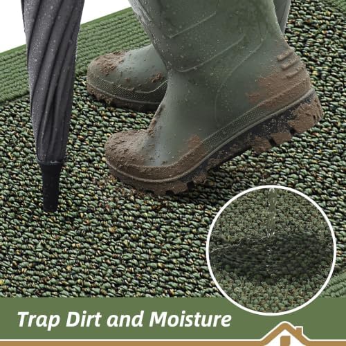 BEQHAUSE Indoor Door Mat 24" x 60", Dirt Trapper Door Mats - Image 3