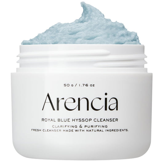 Hyssop Brightening & Deep-Cleansing Face Scrub & Exfoliator - All Skin Types, For Sebaceous Filaments & Blackheads (1.76oz)