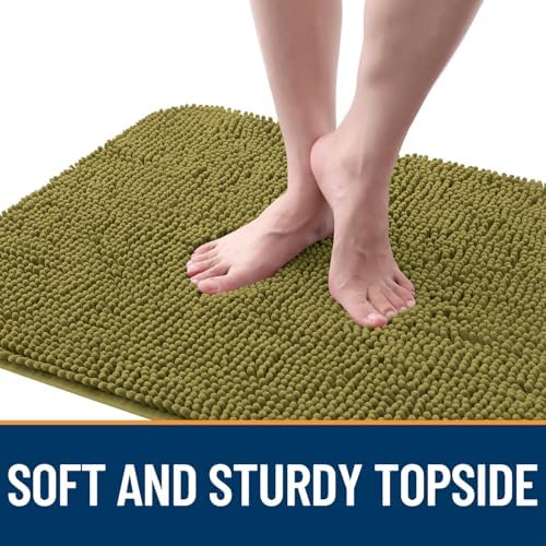 OLANLY Dog Door Mat for Muddy Paws 47x20, Super Absorbent Chenille Mud Mat - Image 4