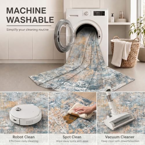 Small Washable Area Rug 2x3, Soft Non Slip Entryway Rug - Image 6