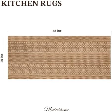 MatEssenz 20"x48" Kitchen Mats for Floor, Woven Kitchen Rugs, Machine Washable - Image 2