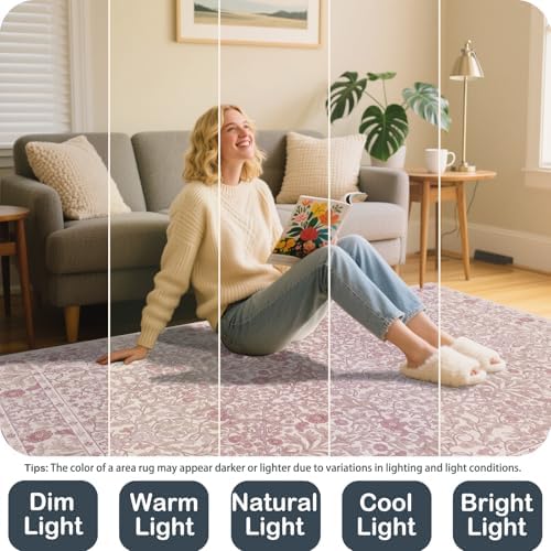 6x9 Washable Area Rugs for Living Room Soft Carpet - Image 4