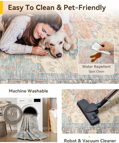 RELEANY Washable Area Rug, Runner 2'x6' - Image 6