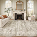 Soalmost 6x9 Area Rug for Living Room Washable Rugs Non-Slip Brown by Soalmost