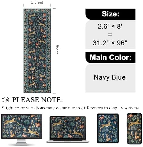 DUKINO 2.6x8 Rug for Hallway, Washable Kitchen Rugs Non Slip - Image 2