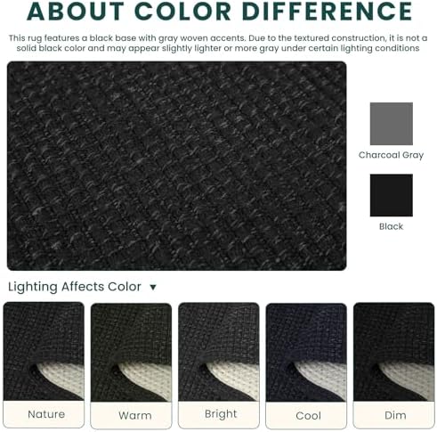KOZYFLY Black 2x12 Runners Rugs - Image 3