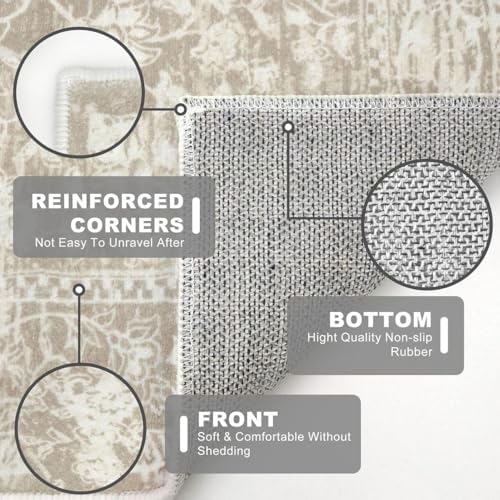 KILOCOCO Hallway Runner 2x6 Washable Runner Non-Slip Kitchen Rug - Image 6
