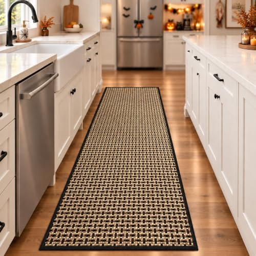 eqivei Kitchen Runner Rug, Non-Slip Washable Kitchen Mat by Eqivei