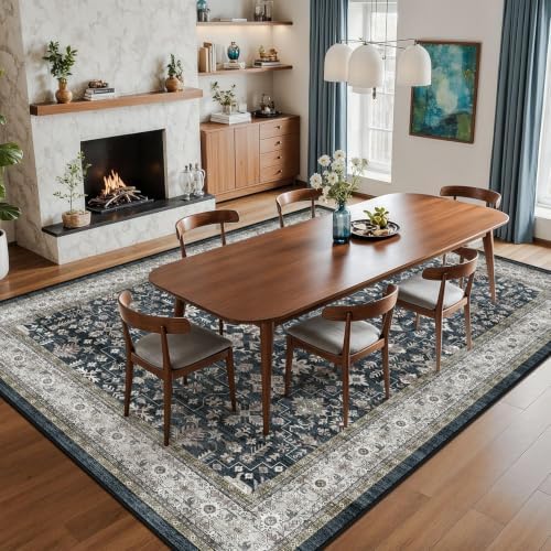 Grey Area Rug 9x12 for Living Room Bedroom - Image 7