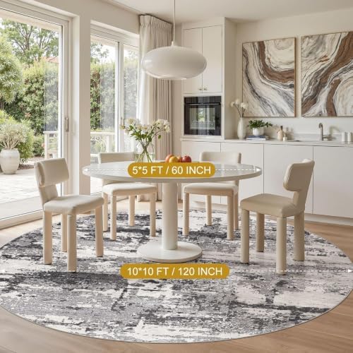 10ft Round Rug, Circle Area Rugs - Image 4