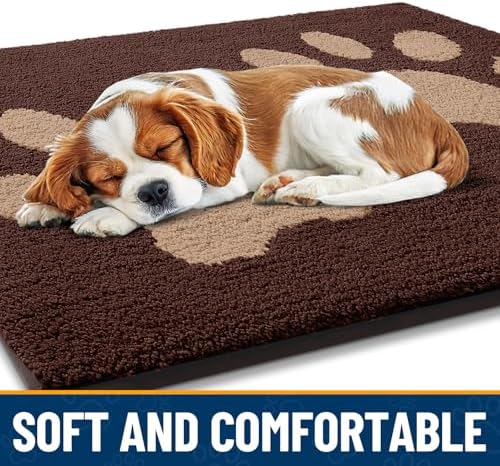 Smiry Dog Door Mat for Muddy Paws, Absorbs Moisture and Dirt, 40x32 Inches - Image 4