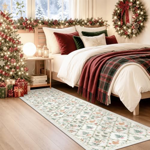Christmas Runner Rug 2x8 for Hallway - Image 4