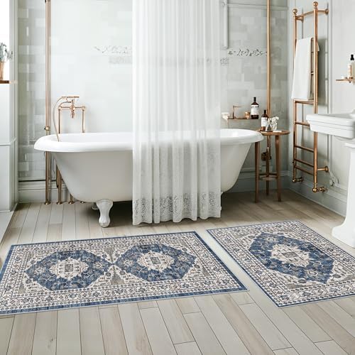 Kitchen Sink Rugs Set 0f 2: Washable Non-Slip Hardwood Floor Mat - Image 5