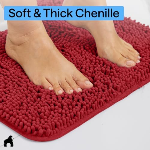GORILLA GRIP Chenille Bath Rug Mat - Image 5