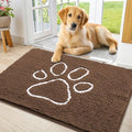 Smiry Dog Door Mat for Muddy Paws, Absorbent Non Slip Dirt Trapper by Smiry