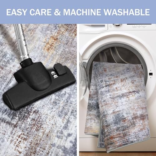IOHOUZE Abstract Runner Rug 2x6 Ft Washable Runners - Image 4