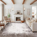 GarveeHome Abstract Area Rugs 5x7 Ultra-Soft Modern Indoor Carpet Brown by GarveeHome