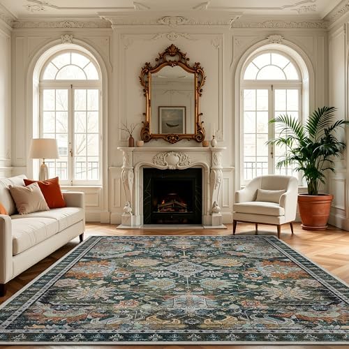 Ruaruarug Washable Area Rug 8×10 by Ruaruarug