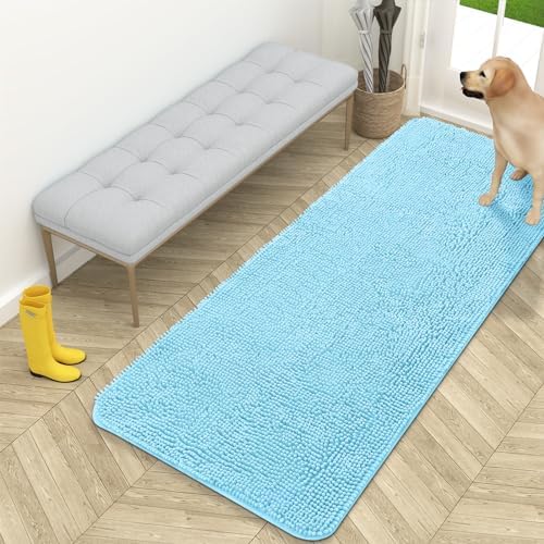 OLANLY Dog Door Mat for Muddy Paws 59x24, Super Absorbent Chenille Mud Mat by OLANLY