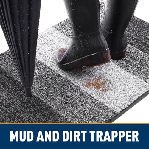 Smiry Dog Door Mat for Muddy Paws, Absorbs Moisture and Dirt, 36x24 Inches - Image 2