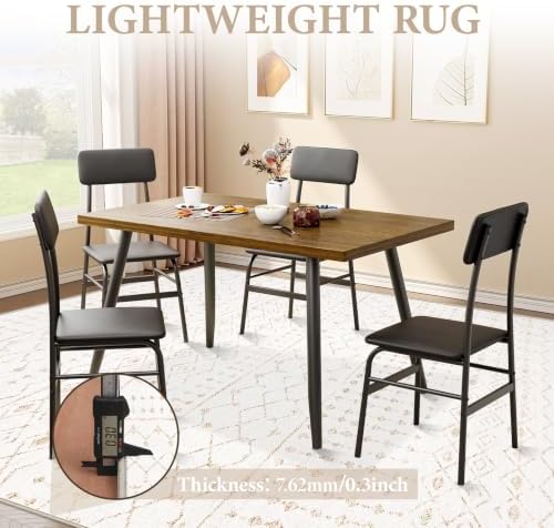 Area Rug for Living Room 10x14: Large Washable Boho Moroccan Rugs Geometric - Image 6