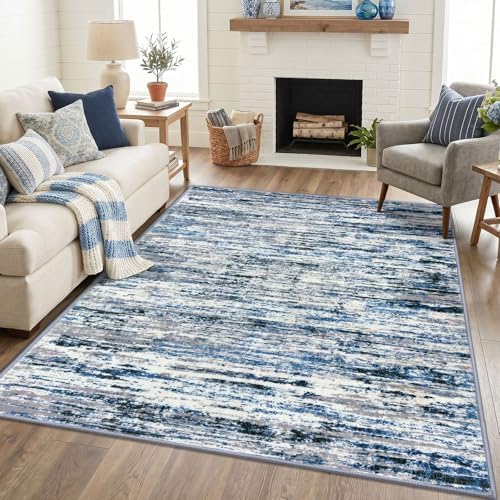 Lansny Modern Abstract 5x7 Area Rugs by lansny