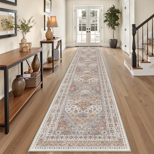 3x18 Long Runner Rugs for Hallway Vintage Washable Rug by Restydon